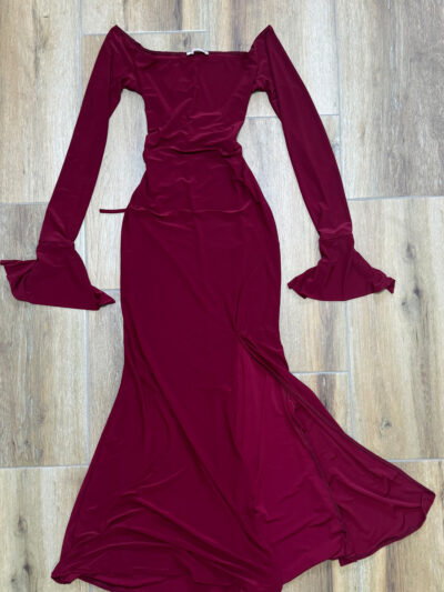 Maxi haljina Hayden – bordo - L veličina