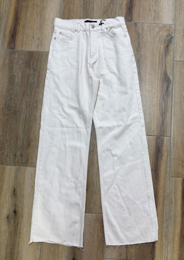 Farmerice široka nogavica Moena - cream - M/38 veličina
