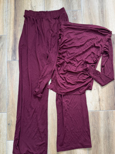 Dvodjelni set Tamara – bordo - M veličina