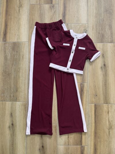 Dvodjelni set Lily - bordo - L veličina