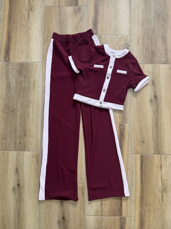 Dvodjelni set Lily - bordo - L veličina