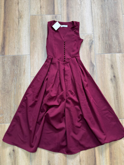 Midi haljina Rory – bordo - S veličina