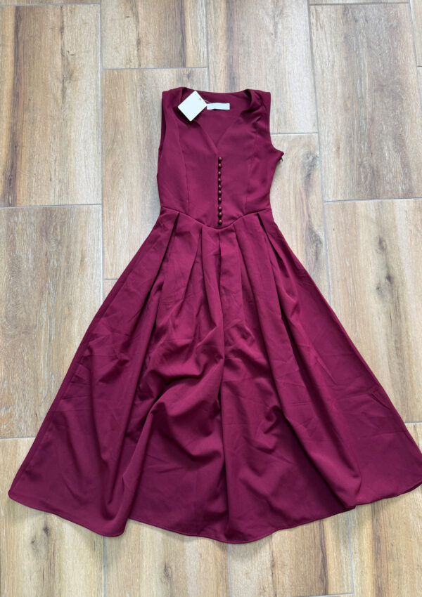 Midi haljina Rory – bordo - S veličina