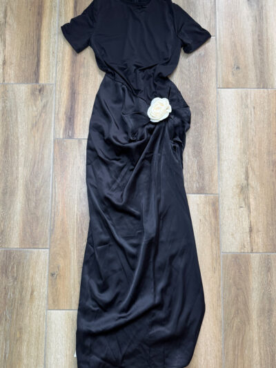 Maxi haljina Rose – crna - M veličina