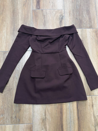 Mini haljina Tiffy – smeđa - S veličina