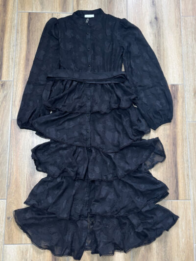 Midi haljina Aviora – crna - S veličina