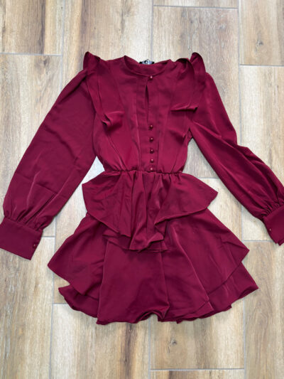 Mini haljina Hazel – bordo - M veličina