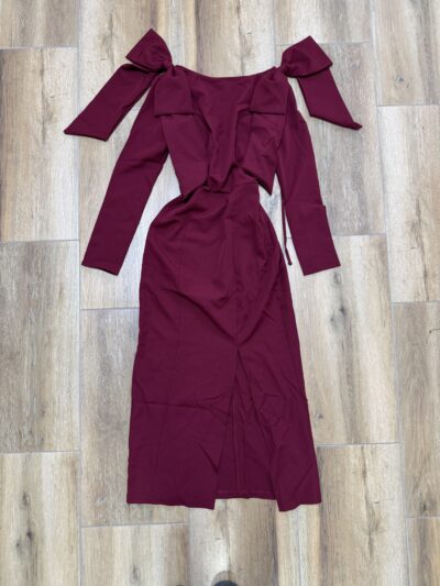 Midi haljina Solferina – bordo - S veličina