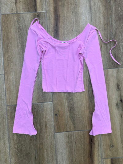 Crop majica Natasha – roza - S veličina