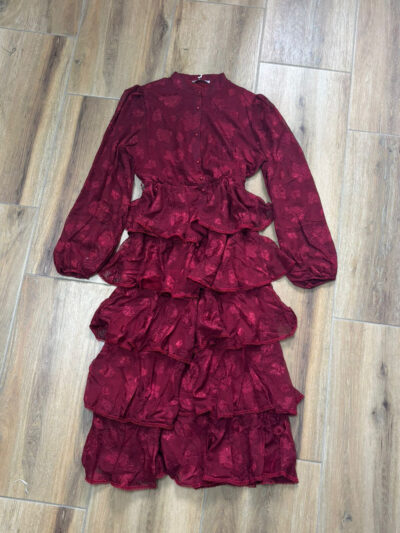 Midi haljina Hermione – bordo - L veličina