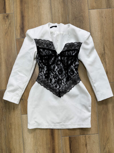 Mini haljina Ksenia – bijela - S veličina